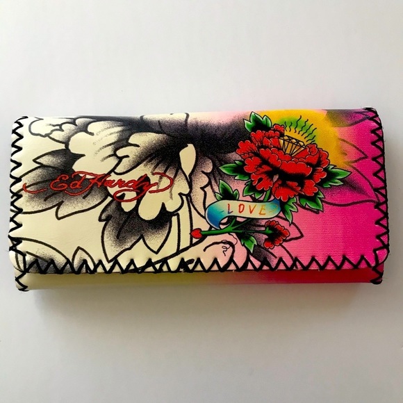 Ed Hardy Handbags - RARE Ed Hardy Wallet